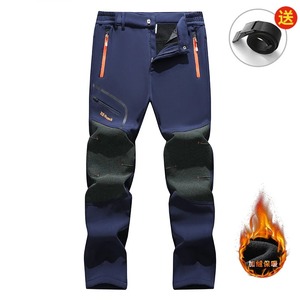 Pantalones de Senderismo Casuales de Lona Gruesa y Cálida para Hombre, Impermeables, Cortavientos, de Forro Polar, para Invierno, Trekking, Camping y Esquí - Product Image 4