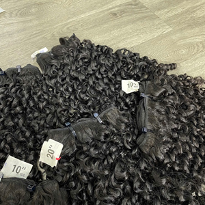 Cheveux naturels de couleur personnalisée en gros, avec dentelle HD transparente, cheveux humains vietnamiens de luxe bouclés Pixie - Product Image 1