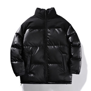 Chaqueta acolchada informal personalizada para hombre y mujer, Parka de invierno con relleno de algodón grueso, abrigo de burbujas transpirable con cremallera - Product Image 1