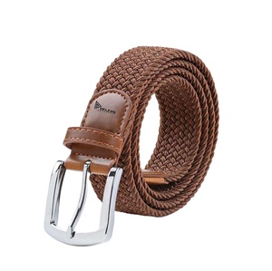 Cinturón Elástico Resistente Personalizado con Cintura Ajustable para Hombre y Mujer, 110-120 cm, Detalle de Cuero, Hebilla Metálica - Product Image 1