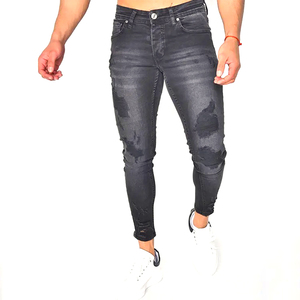 กางเกงยีนส์ขายาวสำหรับผู้ชายไซส์ใหญ่พิเศษเสื้อผ้าตามสั่ง - Product Image 3