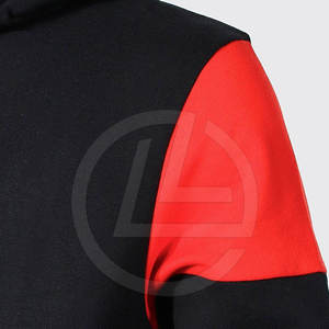 Sudadera con capucha informal para hombre con tejido mezclado de algodón y estilo Streetwear Sudadera con capucha lisa - Product Image 6