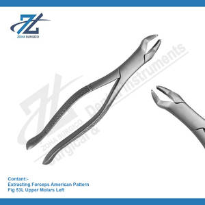 Extracting Forceps American Pattern Fig 53L Upper Molars Left German Quality Starnderd Dental Surgical Instruments Pakistan - Product Image 2