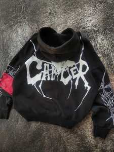 Fabrication de vêtements pour hommes Sweat à capuche personnalisé en coton et en molleton Pull over Sweats à capuche épais sérigraphiés avec manches et patch logo personnalisé - Product Image 5