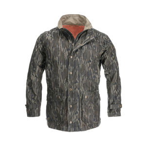 Chaqueta impermeable de algodón de peso pesado a la moda personalizada, chaqueta de trabajo con cremallera Vintage de lona callejera para caza de invierno para hombre - Product Image 2
