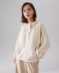 เสื้อฮู้ดผ้านิ่มสำหรับผู้หญิงเสื้อฮู้ดพิมพ์ลายนูน3D ออกแบบได้ตามต้องการ - Product Image 5