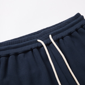 250gsm 100% poliéster Piqué Fitness hombres verano sólido pantalones hasta la rodilla transpirable Casual baloncesto deportes pantalones cortos DDP envío - Product Image 4