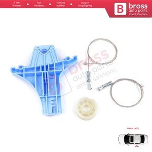 BWR5346 Power Window Regulator Repair Set Rear Left for Jetta MK6 A6 IV 2010-2018 5C6 1B 162 163 AV2 AV3 5C6839461 - Product Image 2