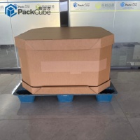 Conteneur en carton ondulé octogonal personnalisé pour l'emballage de matériaux granulaires et en poudre