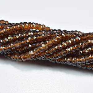 Cuentas Rondelle facetadas de hessonita de alta calidad para la fabricación de joyas Cuentas de hessonita de 4-5mm Hebras de 13 pulgadas Cuentas al por mayor India - Product Image 2