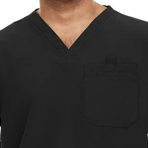 ชุดสครับผู้ชาย ผ้าสเตรช คอวี เสื้อสครับพร้อมกางเกงสครับทรงจ็อกเกอร์ 6 กระเป๋า เอวยางยืด สำหรับผู้ชาย - Product Image 6