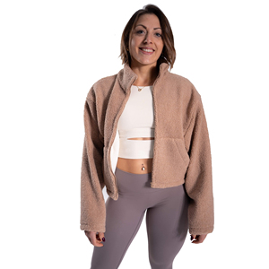<b>Spark</b> Clothing Women's Fleece Sherpa <b>Jacket</b> Waterproof Windproof Stand Collar Zipper Full Sleeve Solid Color Regular Length - Product Image 1