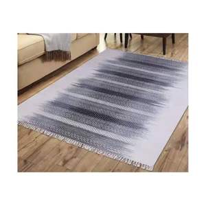 Tapis tissés à motifs en coton Tapis tissés à la main accrocheurs en coton avec des motifs floraux, tribaux ou rayés au prix de gros - Product Image 1