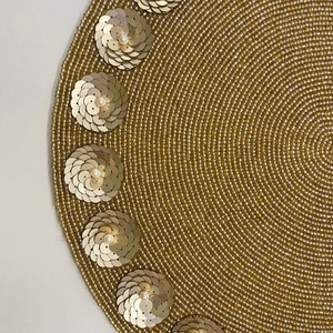 Chemin de table décoratif fait main avec motif de citrouille colorée et de feuilles, pour table à manger, tapis fantaisie pour mariage - Product Image 4