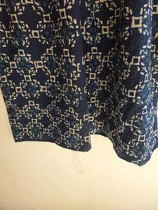 Vestido Kaftan de Algodón Azul Índigo Estilo Boho, Estampado a Mano, Ropa de Playa para Mujer, Vestido Largo Informal de Verano - Product Image 3