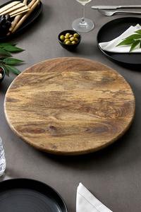 Customized Size Wooden <b>Lazy</b> <b>Susan</b> Serving Storage Holders & Racks Snacks and Beverage Servers Available - Product Image 6