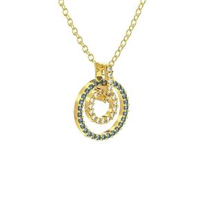 Tranquil Glow Gold/Silver Tachonado Joyería fina Colgantes y dijes Zircon/Moissanite/Lab Grown/Diamante natural - Product Image 2