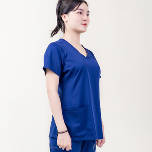 Vente en gros Chemise de gommage anti-rides pour hôpital Bon uniforme en toile extensible pour hommes et femmes FMF VN Fabricant vérifié - Product Image 3