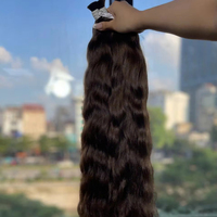 Prix d'usine Cheveux vierges vietnamiens 100% naturels ondulés en vrac de haute qualité, provenant d'un seul donneur, pour extensions capillaires
