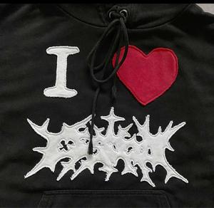 เสื้อฮู้ดดี้โอเวอร์ไซส์ผ้าวาฟเฟิลเนื้อหนา 500gsm ผ้าฝ้ายวินเทจ ซิปหน้า ล้างสีแบบแอซิดวอช แต่งดีเทลขาดๆ ผ้าฝ้ายแท้ 100% ทรงครอป - Product Image 3