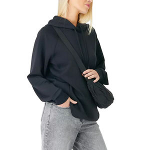 Casual, ropa de calle, hombro caído, transpirable, ecológico en alta calidad antiarrugas, sudaderas con capucha de material suave transpirable para mujer - Product Image 6