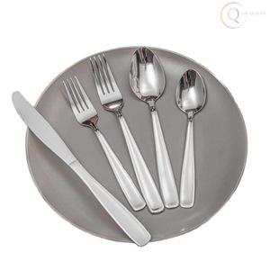 Ensemble de couverts en acier inoxydable écologique de luxe pour les repas à domicile, les événements et les fêtes |   Ensemble de couverts de luxe modernes (cuillère, fourchette, couteau) - Product Image 3