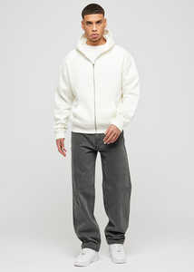 Sudadera con capucha unisex ligera lisa con cremallera logotipo personalizado transpirable de talla grande ropa de invierno para hombres mujeres yoga Top venta al por mayor 100% algodón - Product Image 2