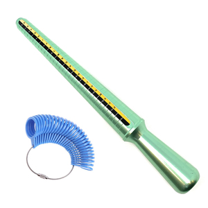 Màu Xanh lá cây kim loại đồ trang sức ngón tay vòng trục gá đo công cụ đo thanh nhiệm vụ nặng nề Vòng cáng <span class=keywords><strong>enlarger</strong></span> <span class=keywords><strong>Reducer</strong></span> sizer trục gá - Product Image 3