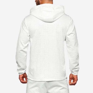 Ensemble de survêtement d'entraînement et de jogging pour homme, nouvelle mode, deux pièces, avec cordon de serrage, respirant, idéal pour l'hiver, qualité supérieure, 100% coton épais - Product Image 6