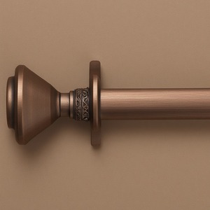 Poste de cortina de aluminio individual Urban Aura, diseño minimalista, superficie lisa, deslizador brillante elegante, longitud fácilmente ajustable - Product Image 3