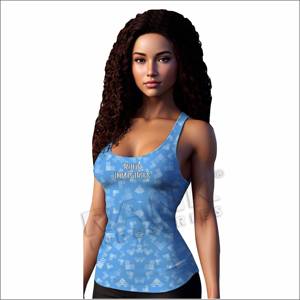 Camiseta Deportiva Transpirable para Mujer, Ropa de Gimnasio, Camiseta Elegante para Mujer Hecha de Algodón y Poliéster - Product Image 1