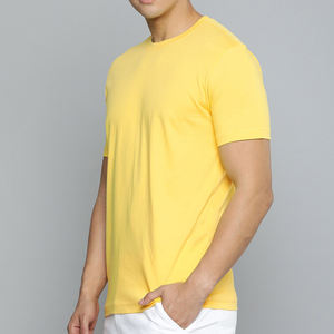 Camiseta informal de alta calidad personalizada de secado rápido para hombre, camisetas informales de microfibra cómodas transpirables con cuello redondo para hombre - Product Image 3