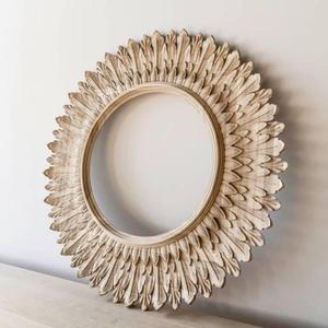 Cadre de miroir en bois antique de qualité supérieure pour améliorer la décoration intérieure traditionnelle ou vintage - Product Image 5