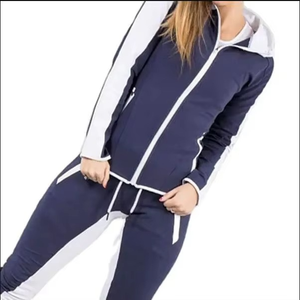 Women's Latest Design Winter Tracksuit 100% Cotton Solid Color Printed Plus Size <b>Hooded</b> Breathable Eco-Friendly Plus Size Sets - Product Image 6