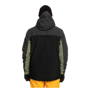 Nueva llegada chaqueta de esquí al aire libre a prueba de viento forrada con cremallera impermeable abrigo de lluvia hombres de talla grande logotipo personalizado trabajo al aire libre - Product Image 4