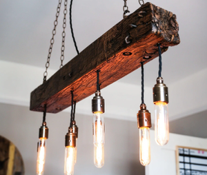 Marcos de Madera Hechos a Mano para Lámparas de Araña (Juntas de Madera Personalizadas) - Product Image 6