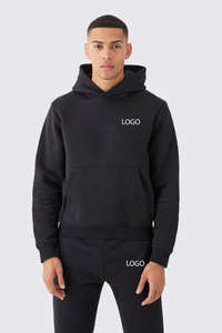 <b>Black</b> <b>Oversized</b> Scoba Track Suit with Split Hem Custom LOGO Bootcut Sweatpants Plus Size Printed Heavyweight Breathable <b>Hoodie</b> - Product Image 6