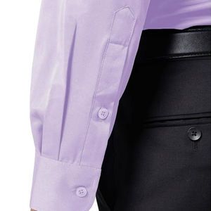 Camisa de algodón 100% de manga larga informal para hombre de alta calidad, impresión personalizada, manga completa transpirable para adultos - Product Image 4