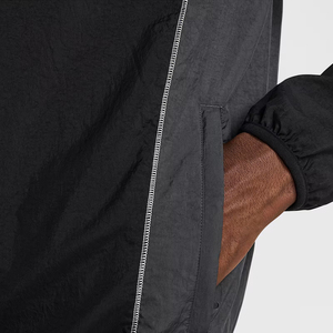 Veste de football en satin vintage pour hommes, capuchon hydrofuge, techniques brodées, col montant, fermeture éclair, service d'hiver OEM disponible - Product Image 4