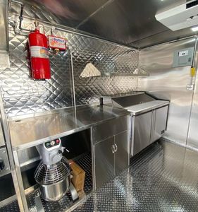 Van de cocina móvil de tamaño personalizado, remolque de comida rápida para camión de tacos, restaurante, Cocina Esencial, bodega, aperitivos, comida, camión de helados - Product Image 3