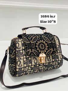 Handmade Rajasthani Women's Tote Bag New Arrival Multi-Color Cotton Fancy Handblock Print Double Partition 10\"8 Size <b>Handbag</b> - Product Image 5