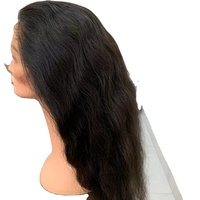 Kualitas terjamin harga grosir rambut Virgin Remy manusia Wig renda penuh transparan untuk rambut India alami Beli pemasok India