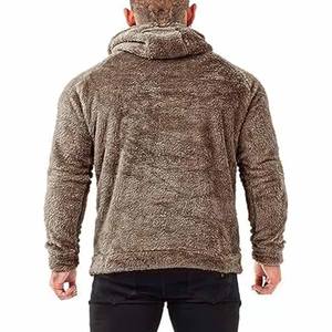 Sudadera con capucha para hombre, de invierno, para fitness, de tela ligera, corte largo, con capucha, sin cordones, subida por Dress Sports - Product Image 2