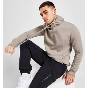 Sweat-shirt à capuche épais et chaud pour homme, 500 g/m², 100 % coton, poids lourd, épaules tombantes, avec impression de logo personnalisé, pour l'hiver - Product Image 2