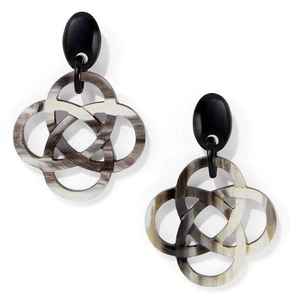 Boucles d'oreilles en corne de vache faites à la main pour femmes, style vintage à la mode, motifs naturels, design classique, forme de goutte, personnalisable - Product Image 2