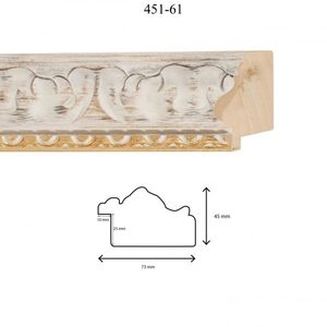 Khắc gỗ đúc hồ sơ 451-62 decape kết thúc 73x45mm khung với 25x10mm rabbet Sản phẩm loại khung mouldings - Product Image 4