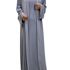 Eid Abaya Dubaï mariée robe de bal modeste femmes musulmanes arabe Sequin écologique respirant lait soie Maxi soirée islamique - Product Image 1