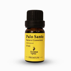 Aroma Y Paz Huile Essentielle de Résine de Palo Santo Bursera Graveolens 100% Pure Distillée à la Vapeur Aromathérapie Boisée 10 mL Tous Types de Peau - Product Image 1