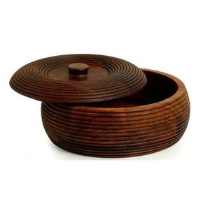 Caja de madera Roti con tapa a los mejores precios del proveedor directo, perfecta para servir y almacenar Chapatis al por mayor. - Product Image 1