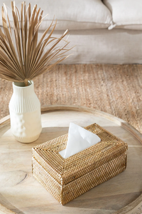 กล่องกระดาษทิชชูหวายสานอย่างพิถีพิถันกล่องเก็บของแฮนด์เมดเป็นมิตรกับสิ่งแวดล้อมของตกแต่งบ้านและบ้านจากเวียดนาม - Product Image 6